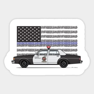 Blue Line Flag Sticker